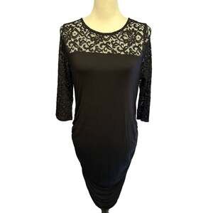 Hello Miz Maternity Dress Black Large